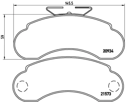 Колодка BREMBO P50021