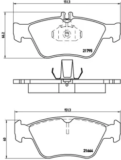 Тормозные колодки Brembo BREMBO P50023