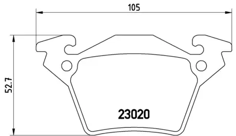 Гальмівні колодки дискові BREMBO P50032