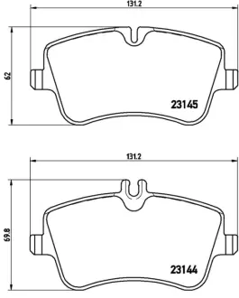 Гальмівні колодки дискові BREMBO P50045