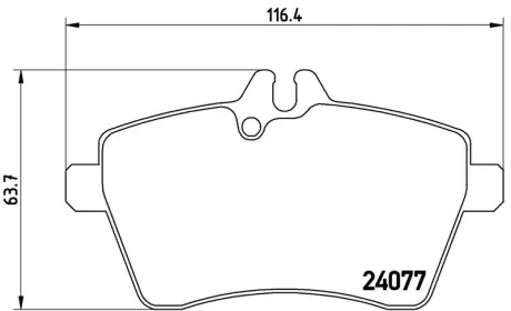 Гальмівні колодки дискові BREMBO P50054