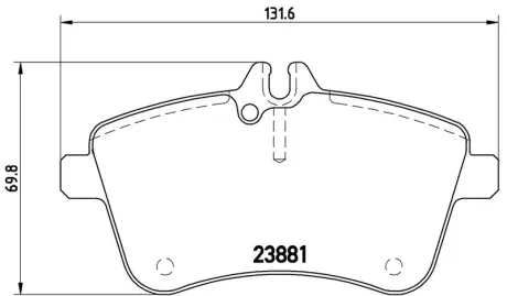 Колодки гальмівні дискові BREMBO P50057