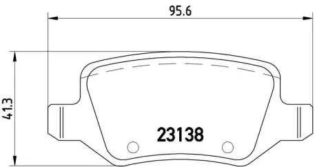Гальмівні колодки дискові BREMBO P50058
