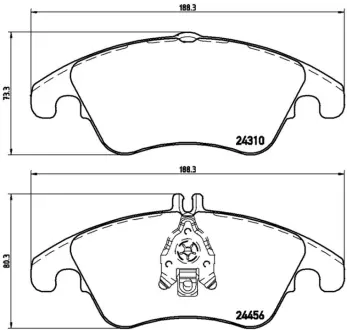 Гальмівні колодки дискові BREMBO P50069