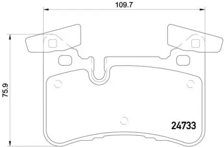 Колодка BREMBO P50110
