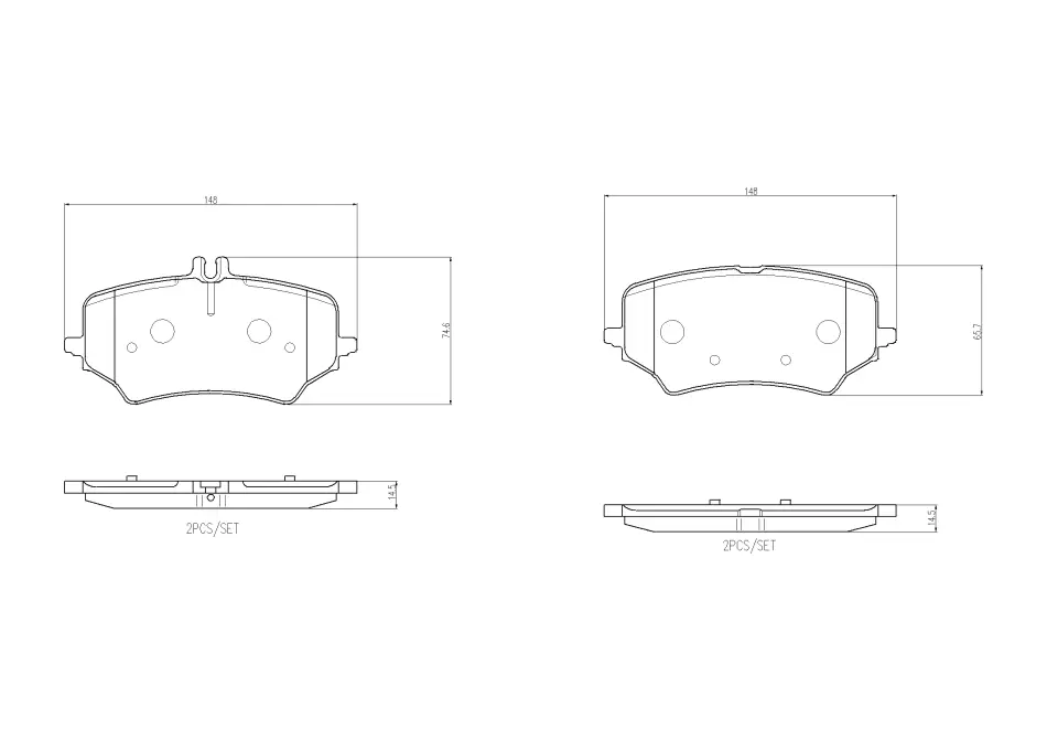 Гальмівні колодки дискові BREMBO P50176 (фото 1)