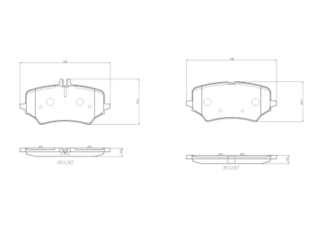 Гальмівні колодки дискові BREMBO P50176