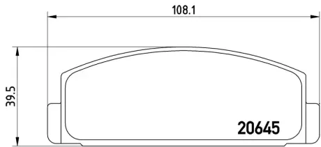 Колодка BREMBO P54003