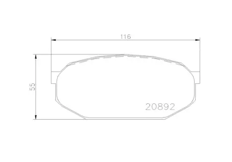 Колодка BREMBO P54005
