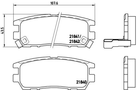 Гальмівні колодки дискові BREMBO P54018