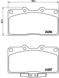 Колодка BREMBO P54019