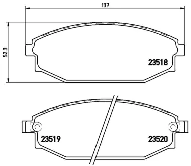 Колодка BREMBO P54027