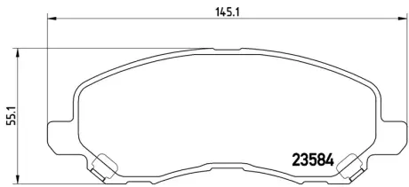 Гальмівні колодки дискові BREMBO P54030