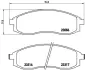 Гальмівні колодки дискові BREMBO P54032 (фото 1)