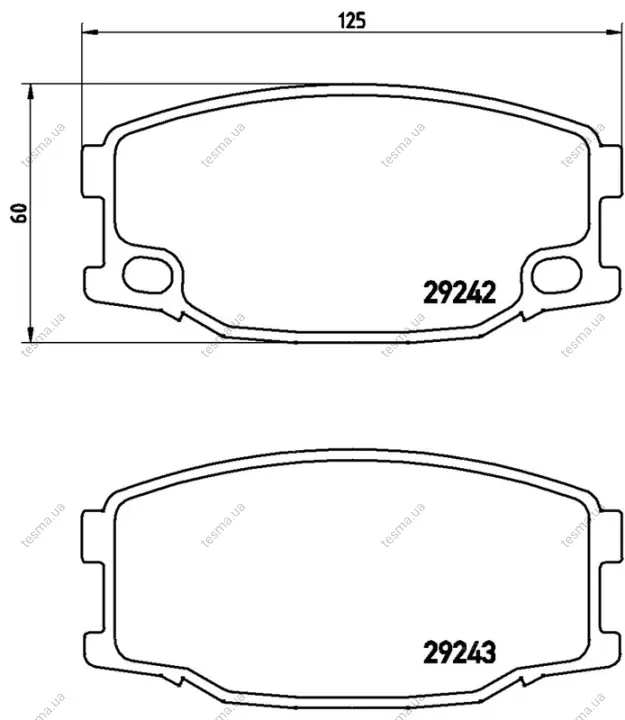 Колодка BREMBO P54035 (фото 1)
