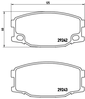 Колодка BREMBO P54035