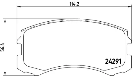 Гальмівні колодки дискові BREMBO P54041