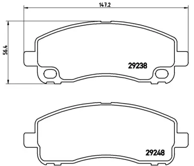 Колодка BREMBO P54042