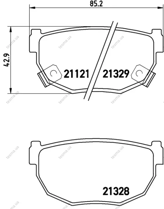 Колодка BREMBO P56010 (фото 1)
