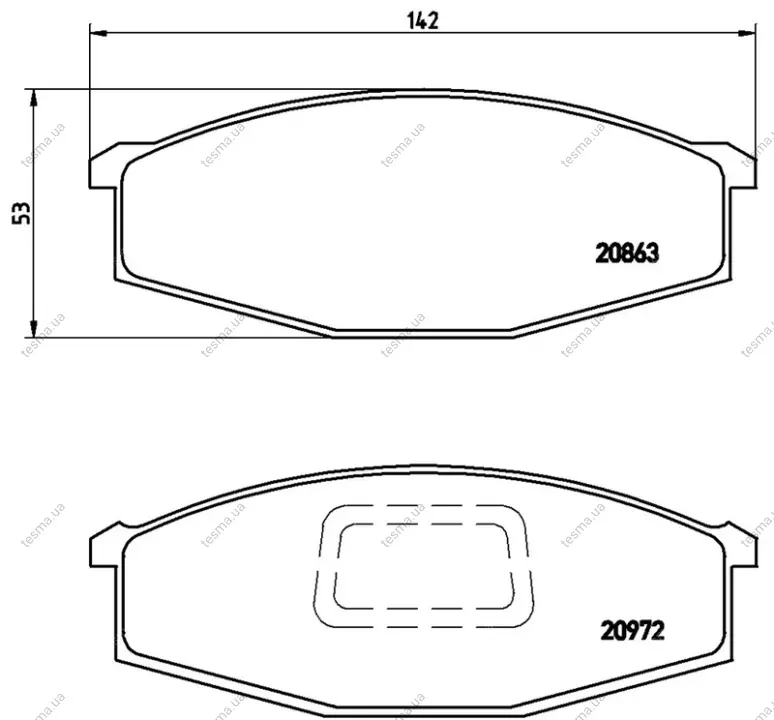 Колодка BREMBO P56012 (фото 1)