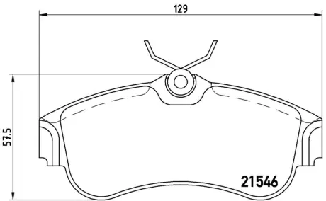 Гальмівні колодки дискові BREMBO P56022
