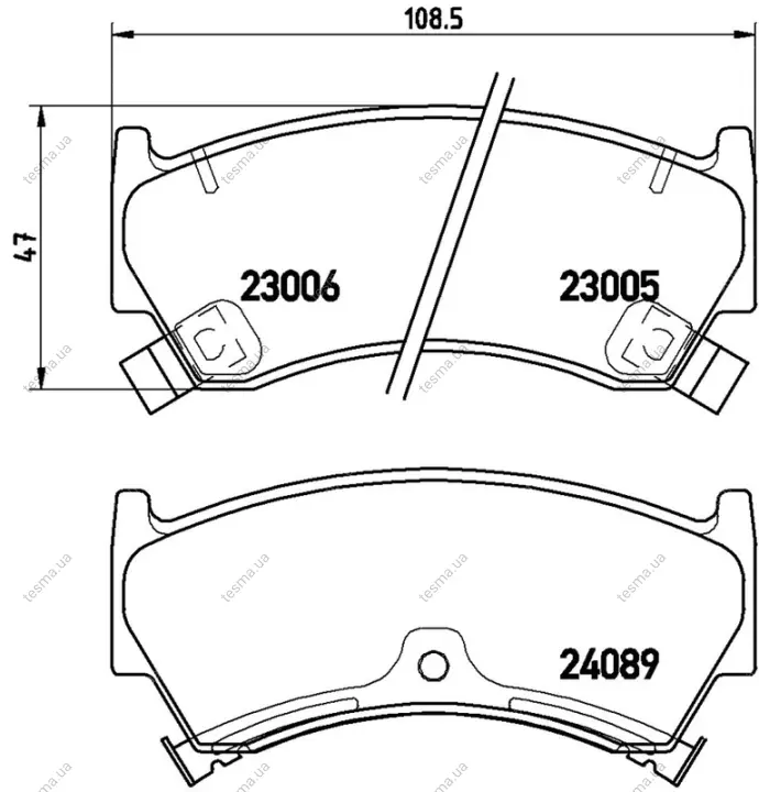 Колодка BREMBO P56026 (фото 1)