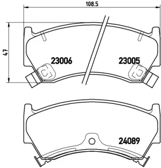 Колодка BREMBO P56026