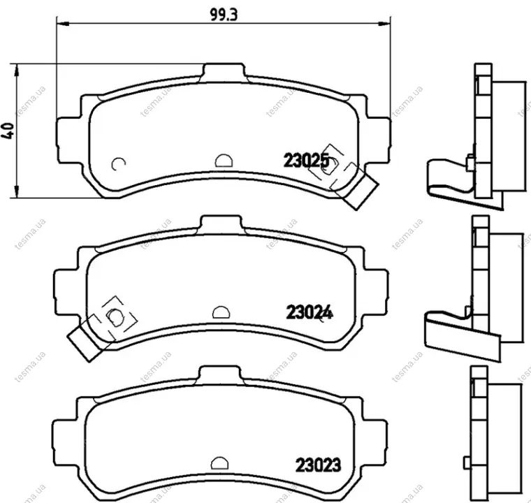 Колодка BREMBO P56035 (фото 1)
