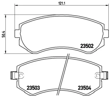 Гальмівні колодки дискові BREMBO P56039