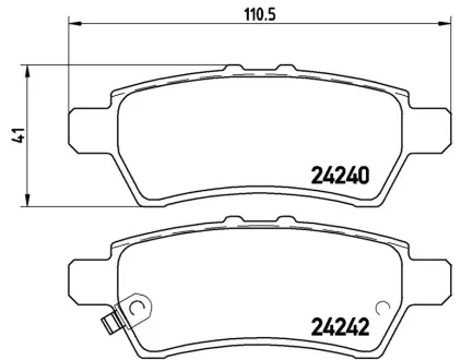 Колодки гальмівні дискові BREMBO P56060