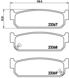 Колодка BREMBO P56071