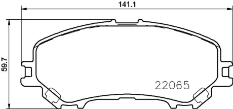 Гальмівні колодки дискові BREMBO P56100