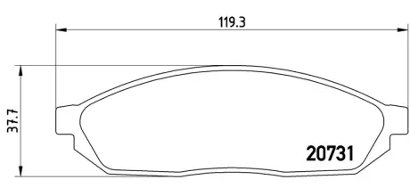 Колодка BREMBO P59007
