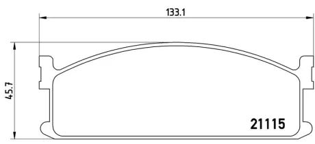 Колодка BREMBO P59008