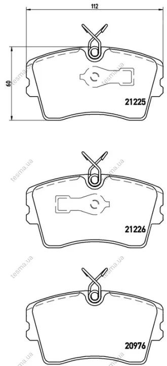 Колодка BREMBO P59009 (фото 1)