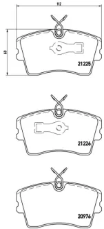 Колодка BREMBO P59009