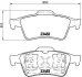 Колодка гальм. диск. RENAULT LAGUNA. MEGANE задн. (вир-во) BREMBO P59044 (фото 1)