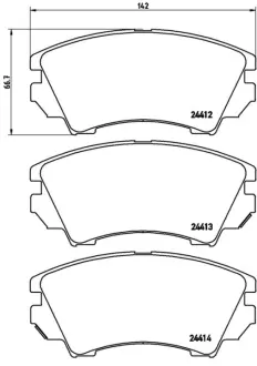 Гальмівні колодки дискові BREMBO P59055