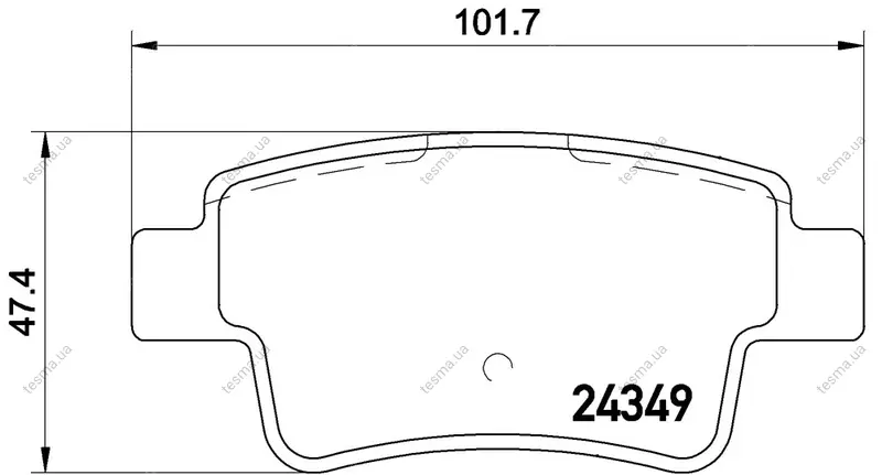 Колодка BREMBO P59057 (фото 1)