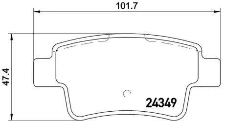 Колодка BREMBO P59057