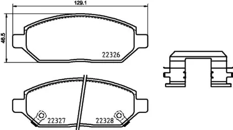Колодка BREMBO P59088
