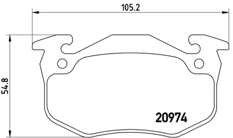 Гальмівні колодки дискові BREMBO P61032