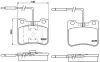 Колодка BREMBO P61047 (фото 2)