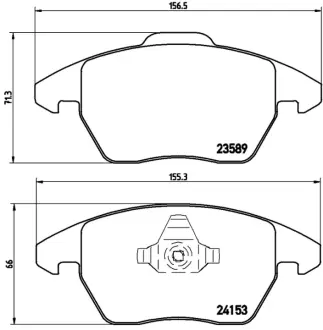 Гальмівні колодки дискові BREMBO P61076