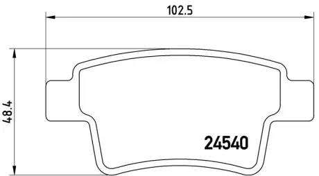 Гальмівні колодки дискові BREMBO P61085