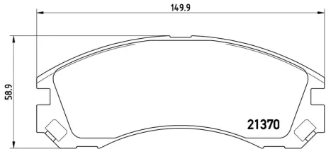 Гальмівні колодки дискові BREMBO P61089
