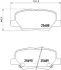 Колодка гальм. диск. MAZDA 6 2.0 2.2D 2.5 2013 - задн. (вир-во) BREMBO P61111 (фото 1)