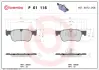 Гальмівні колодки дискові BREMBO P61116 (фото 1)