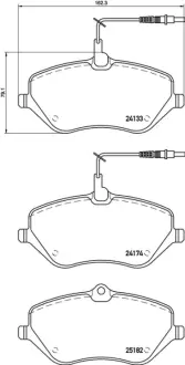 Гальмівні колодки дискові BREMBO P61119
