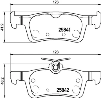 Гальмівні колодки дискові BREMBO P61121